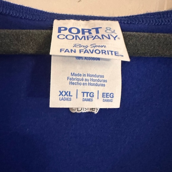 Port and Company Blue Tank Top with Pooh Design - Disney - Picture 2 of 4